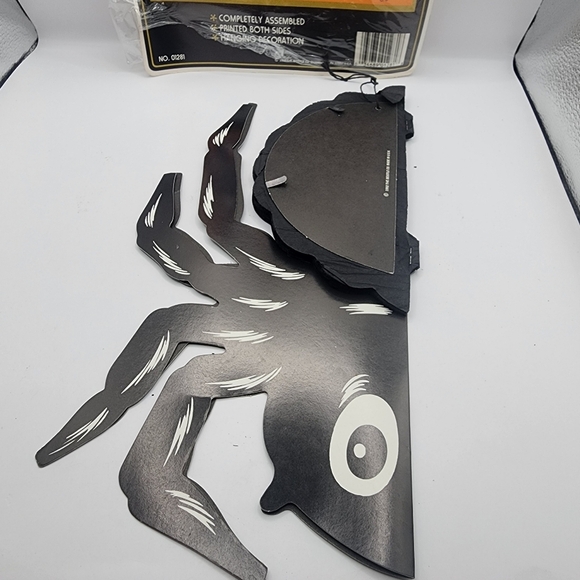 1992 Beistle Halloween Spider Decoration 14" Folding Decor -Great condition - Picture 3 of 5